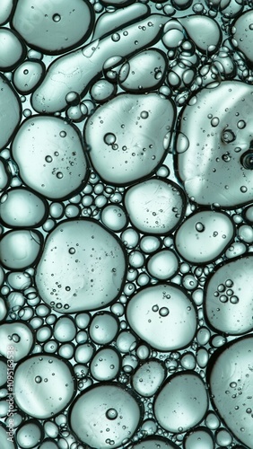 Macro Shot of Moving Oil Bu...