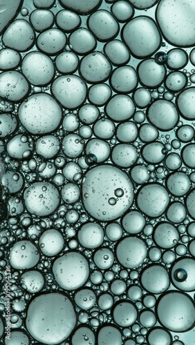 Macro Shot of Moving Oil Bu...