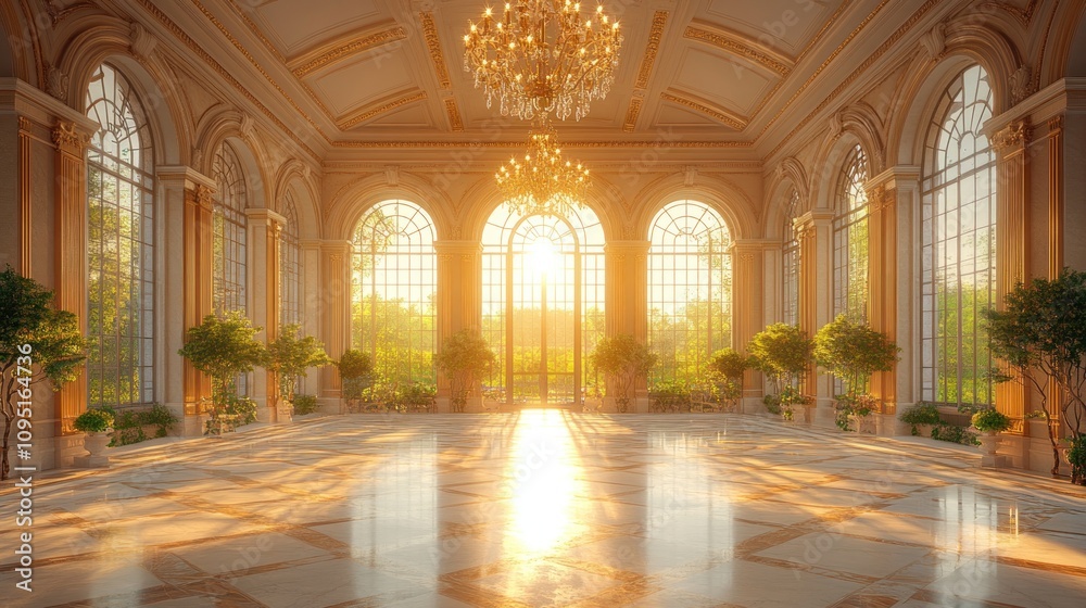 Fototapeta premium Sunlit Grand Hall