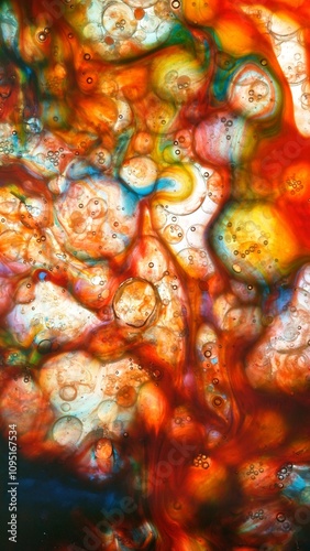 Macro Shot of Moving Color ...