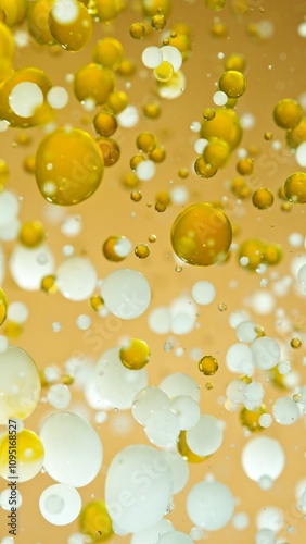 Macro Shot of Moving Oil an...