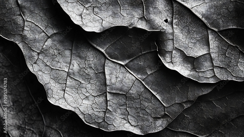 Captivating macro close up of leaf patterns revealing nature s ...