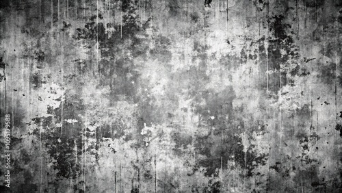 Abstract grunge black and white distressed texture background 