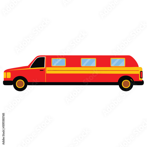 red car isolated on white