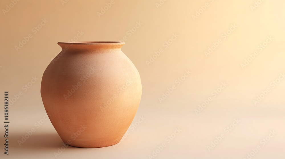 Artisanal Clay Pot with Rustic Details and Natural Finish on Soft Gradient Background in 3D Render Artisanal Clay Pot with Rustic Details and Natural Finish on Soft Gradient Background in 3D Render