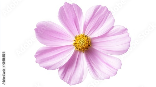 Close-up of a Delicate Pink Cosmos Flower