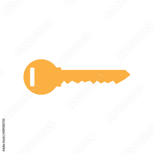 single key icon image vector illustration design photo