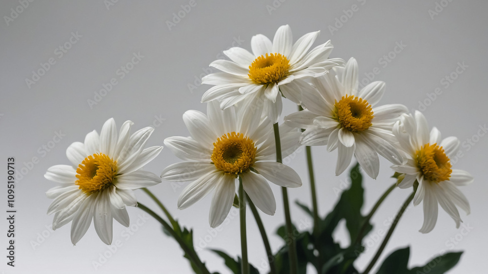 Fototapeta premium Spring Bloom cherry flower on white background