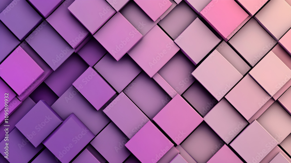 Abstract purple diamond patterns with sharp edges create vibrant visual Abstract purple diamond patterns with sharp edges create vibrant visual