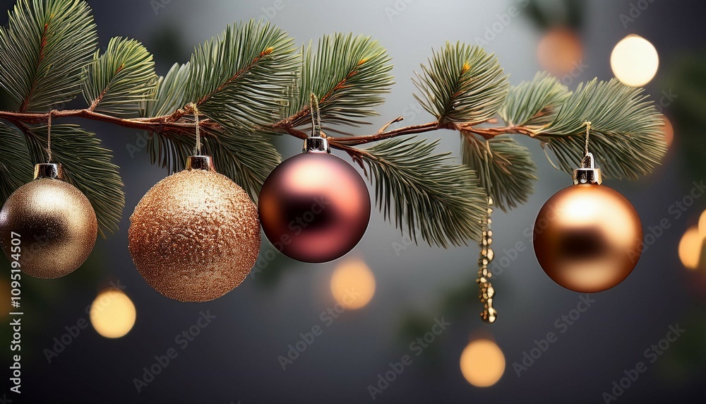 christmas balls on a branch christmas balls on a branch