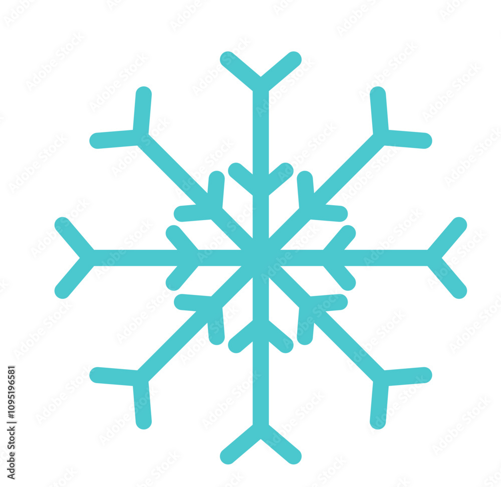 Schneeflocke, Symbol, Icon, Vektor - Weihnachten Schneeflocke, Symbol, Icon, Vektor - Weihnachten