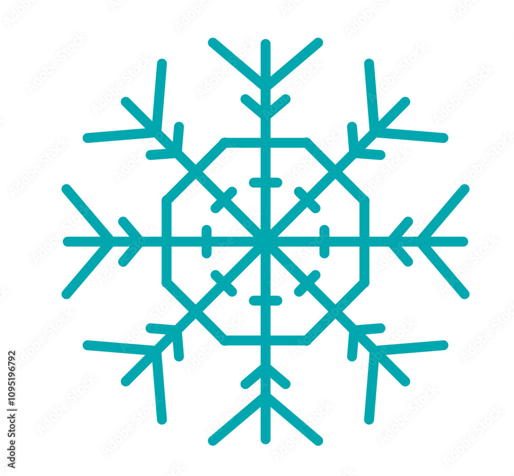 Schneeflocke, Symbol, Icon, Vektor - Weihnachten Schneeflocke, Symbol, Icon, Vektor - Weihnachten