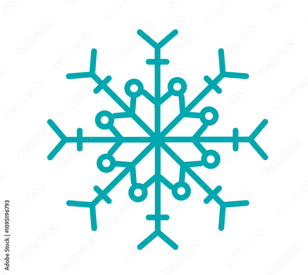 Schneeflocke, Symbol, Icon, Vektor - Weihnachten Schneeflocke, Symbol, Icon, Vektor - Weihnachten