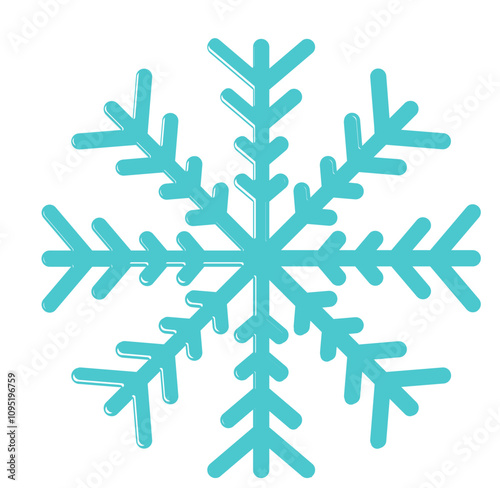 Schneeflocke, Symbol, Icon, Vektor - Weihnachten