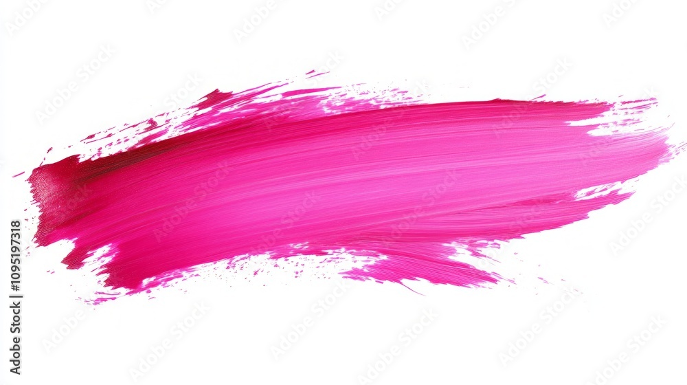Vibrant Pink Paint Stroke Abstract Art Vibrant Pink Paint Stroke Abstract Art