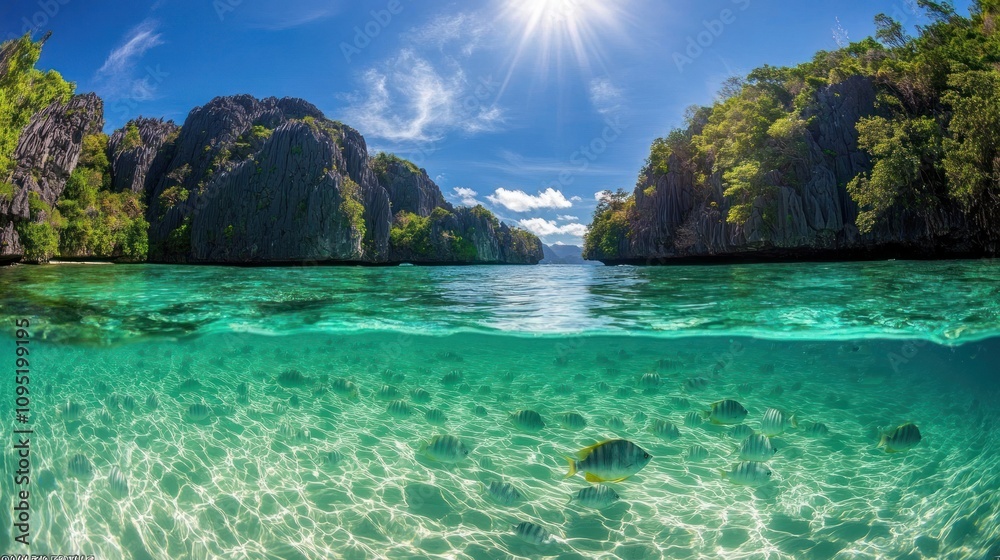 Tropical Lagoon Paradise: Underwater and Above Serenity Tropical Lagoon Paradise: Underwater and Above Serenity