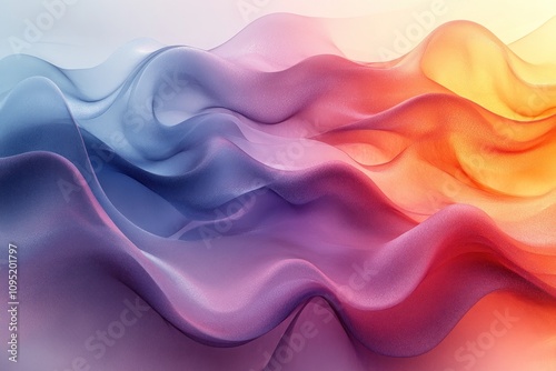 Wallpaper Mural Abstract Colorful Waves: A Symphony of Hues Torontodigital.ca