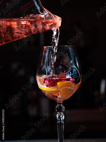 Naklejka sangria rose