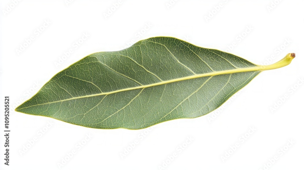 Obraz premium Close-up of a Vibrant Green Leaf