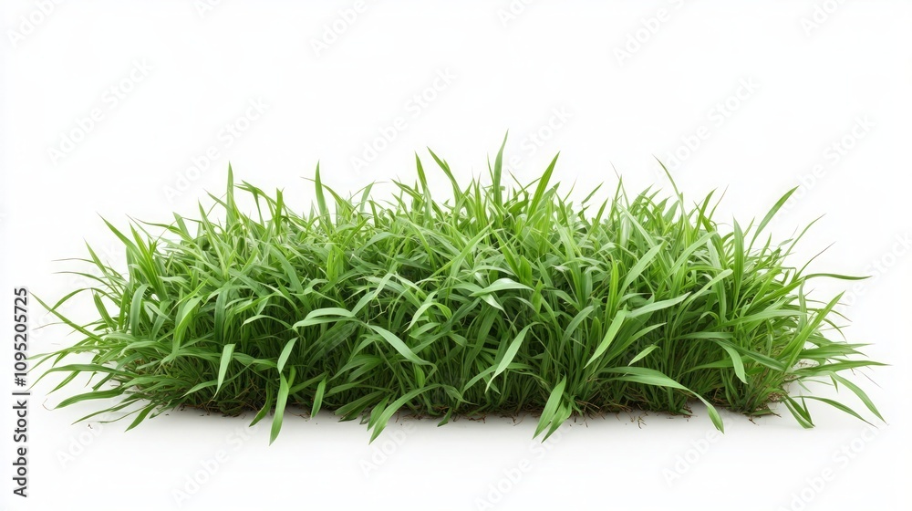 Fresh Green Grass Isolated on White Background Fresh Green Grass Isolated on White Background