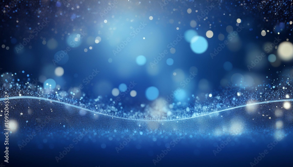 the christmas blue background is made up of abstract magic light and bokeh 3d rendering the christmas blue background is made up of abstract magic light and bokeh 3d rendering