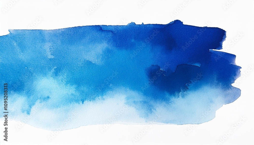 watercolor texture background abstract blue painting isolated on white backdrop template card copy space watercolor texture background abstract blue painting isolated on white backdrop template card copy space