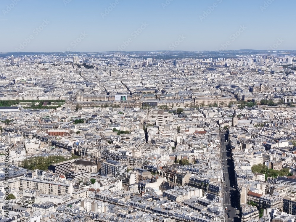 Fototapeta premium the panorama view of Paris, France