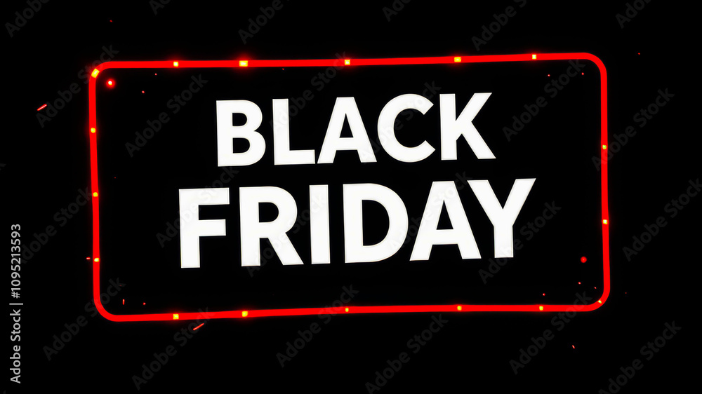 Fototapeta premium Black Friday Magic: Big Save. Banner, Ad. 