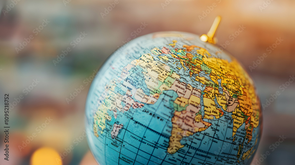 Digital globe with economic policies mapped out, highlighting global economic diversity Digital globe with economic policies mapped out, highlighting global economic diversity