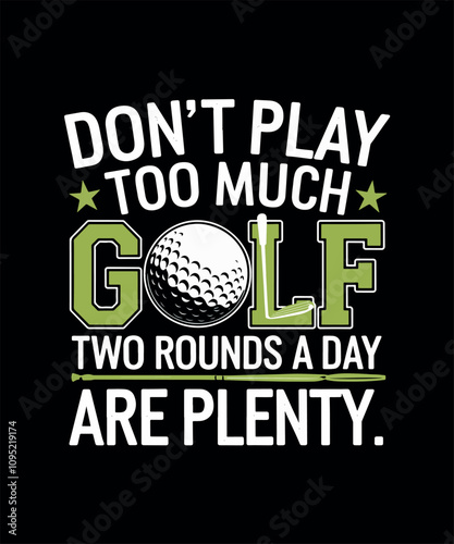Golfing T-shirt Design