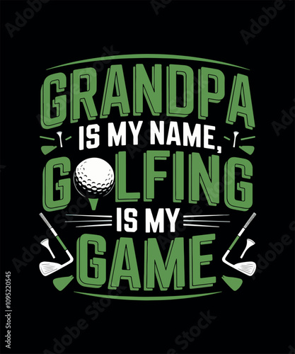 Golfing T-shirt Design