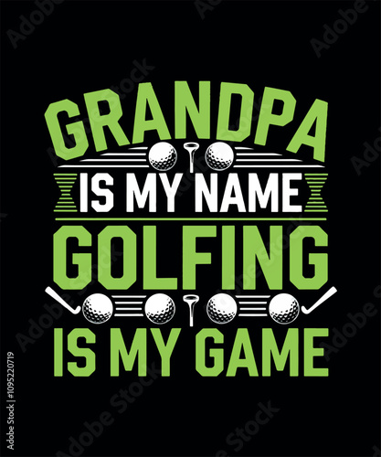 Golfing T-shirt Design