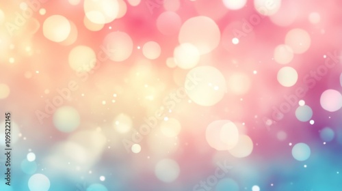 Abstract Pastel Bokeh Background - Soft Focus and Blurred Lights