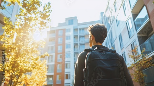 Fototapeta Naklejka Na Ścianę i Meble -  Educational programs with international student housing and academic support.