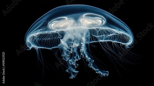 Mesmerizing Moon Jelly: An Underwater Enigma