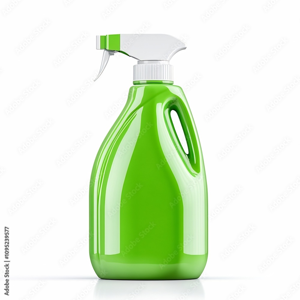 Detailed Liquid Detergent Container Mockup on White Background Detailed Liquid Detergent Container Mockup on White Background