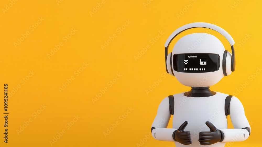 Obraz premium Ecommerce customer service, virtual assistant chatbot, efficient support, 3D illustration