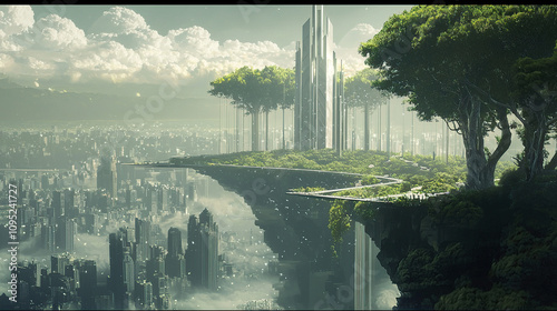 the cuntry, generative ai, landscape, architecture, curtoone, chasny house, background, art nouveau, city, skyline, skyscraper, building, water, lake, nature, autumn, river, sky, tree, reflection,
