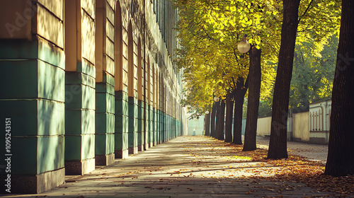 the cuntry, generative ai, landscape, architecture, curtoone, chasny house, background, art nouveau, city, skyline, skyscraper, building, water, lake, nature, autumn, river, sky, tree, reflection,