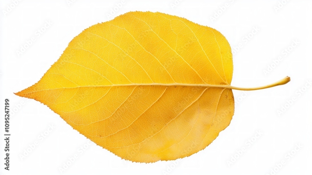 Naklejka premium Autumnal Yellow Leaf Detail