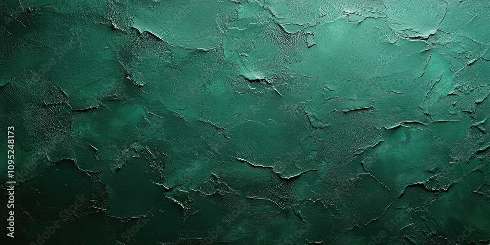 Deep Green Textured Wall Surface Background Deep Green Textured Wall Surface Background