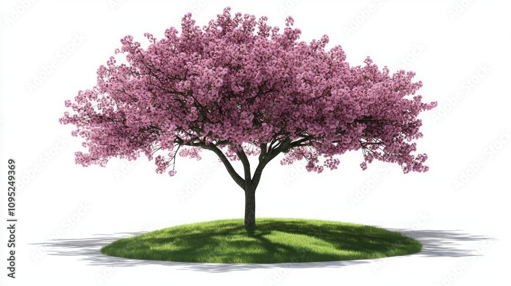 Fototapeta premium Stunning Pink Cherry Blossom Tree in Springtime