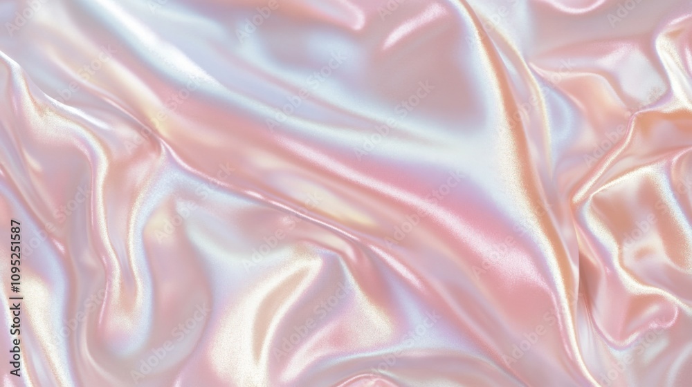 Fototapeta premium 虹色のグリコールジステアレートテクスチャの超リアルなクローズアップ