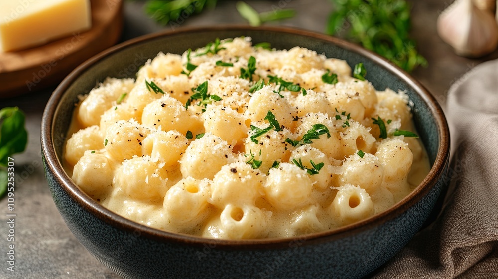 Creamy macaroni and cheese preparation home kitchen food dish cozy atmosphere overhead view comfort food delight Creamy macaroni and cheese preparation home kitchen food dish cozy atmosphere overhead view comfort food delight