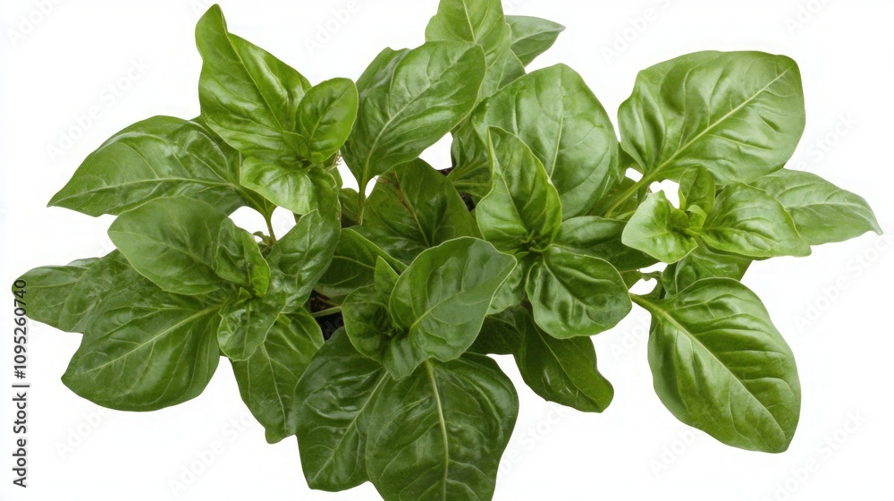Fresh Basil Plant - Vibrant Green Leaves