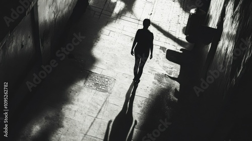 Human trafficking in urban environments, Symbolizing the hidden exploitation in city streets, photography style