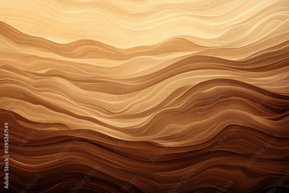 Abstract Brown Waves in Warm Tones Abstract Brown Waves in Warm Tones