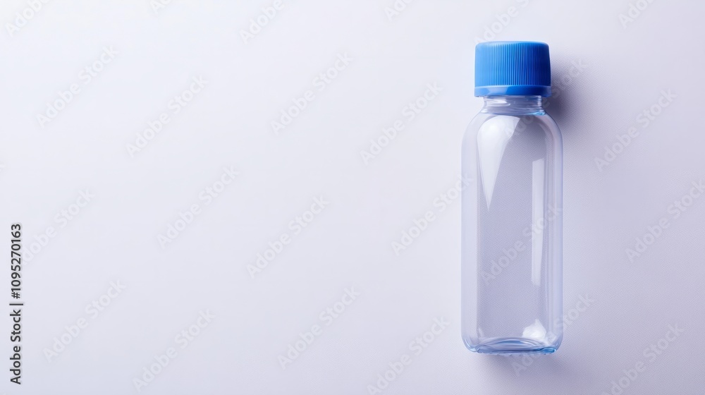 empty transparant plastic bottle on white empty transparant plastic bottle on white