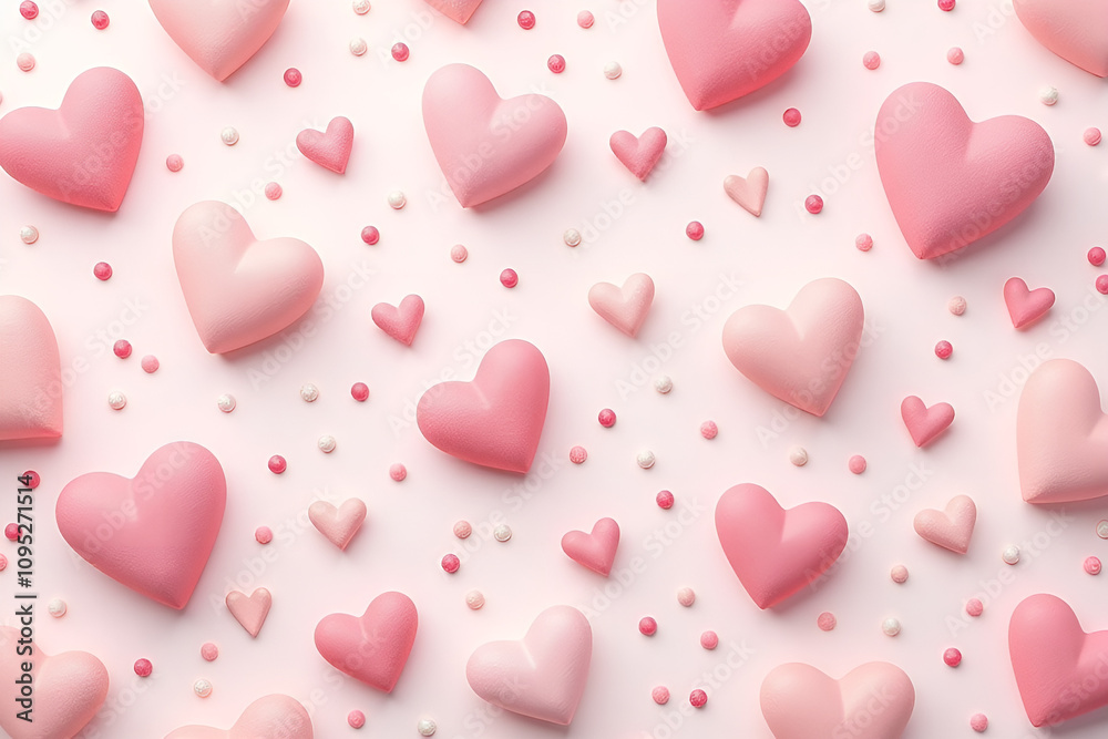 A seamless pattern of smooth pastel shapes resembling pebbles and hearts, creating a soft, romantic, and abstract background A seamless pattern of smooth pastel shapes resembling pebbles and hearts, creating a soft, romantic, and abstract background