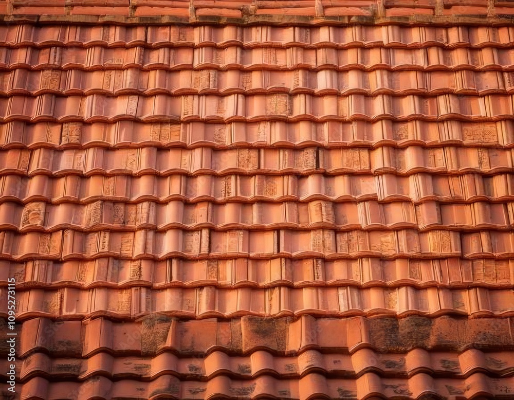 roof tiles background. Panoramic format roof tiles background. Panoramic format
